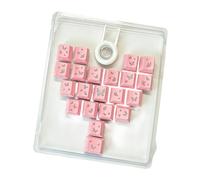 Wkldjf 21 copritasti a forma di cuore a forma di farfalla, altezza originale, migliora il comfort e la durata nella digitazione keycap compatibili