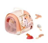 Wkldjf Elettronico Peluche Pet Toy Peluche Animale Robotico Cane Conigli per Bambino Early Learning Gioco di Ruolo Allevare un animale