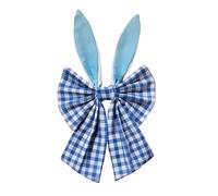 Wkldjf Ghirlanda di fiori artificiali con uova di Pasqua e fiocco, decorazione da appendere per porte, festival, celebrazioni, tessuto per feste di Pasqua