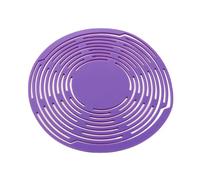 Wkldjf Portabottiglie multiuso e sottobicchieri, tappetino con manico a rete per bottiglie, borsa portatile per casa, cucina, borsa pieghevole all'aperto, Viola, One Size