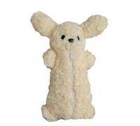Wkldjf Portapenne, astuccio con orsetto di peluche, 26 x 15 cm, organizer da viaggio per trucchi, grande capacità, con cerniera, per donne e ragazze, ufficio e scuola, Beige, 10.53x6.24in