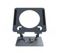 Wkldjf Supporto per tablet, pieghevole in lega di carbonio, supporto per laptop, rotazione a 360 gradi, dissipazione del calore, supporto da tavolo per uso domestico e da viaggio