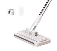 Wkldjf Testa di mocio con blocco compatibile con tutti i tessuti, per superfici asciutte e bagnate, con sistema touch per cambio panno touch e operazioni igieniche