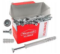 Wkret-Met Tasselli a percussione 6 x 60 mm - 200 pezzi - Acciaio al carbonio - Esagonali - Argento - Ancoraggi d'impatto