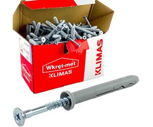 Wkret Met Tasselli a percussione 6 x 80 mm 100 pezzi Bullone Chiodatrice