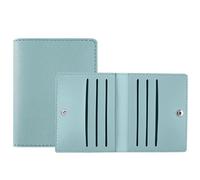WKRTDY 1 pcs Porta Carte Credito Uomo: Portafoglio Slim in Pelle RFID con 8 Slot Schede, Azzurro chiaro, Porta Carte di Credito Uomo e Donna, per tenere le tue carte al sicuro mentre sei in movimento