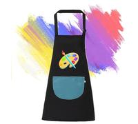 WKRTDY 1 Pezzi Grembiule da Pittura Bambini Regolabile,Grembiulino Impermeabile Scuola con 1 Tasche per Bambini 5-11 Anni,Grembiule Cucina da Gioco - Pittura, Cucina, Scuola, casa