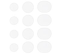 WKRTDY Kit 12 toppe adesive per riparare i buchi delle scarpe - Adatte per punte e talloni - Perfette per scarpe da ginnastica e tacchi alti - Ripara le tue scarpe in modo facile e veloce, Bianco