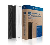 wkstore Set di 2 Filtri di ricambio per purificatore d'aria Philips AC2889, AC2887, AC2882, AC3829/10 | HEPA + filtro ai carboni attivi | Sostituisce il filtro originale FY2420/30, FY2422/30