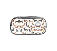 WKSZCYHLKL Astuccio trasparente con stampa, 22 x 4 x 10,5 cm, elegante, pratico e trasparente, versatile per cancelleria, articoli da toeletta, trucchi, viaggi e forniture per ufficio