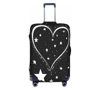 WKSZCYHLKL Copribagagli per valigie Shooting Star Heart Print Valigie Copertura elastica per bagagli, bianco, XL