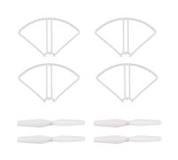 WKUKLK 2 Paia Drone Elica e 4 Anello Protettivo Set RC Drone Lame Ricambi per SJR/C S20W Potensic T25 HS120D Quadcopter RC Drone accessori parte