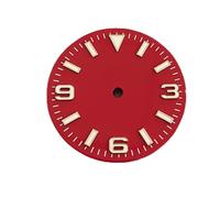 WKWPYCYUH 28.5mm Guarda il quadrante + orologi Mani Verde Verde Modificate Modificate Accessori da uomo ACCESSORI Guarda i fronti for NH35 / NH36 / 4R / 7S Movimento Quadrante dell'orologio(A5)