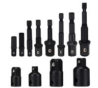 WKWPYCYUH Prolunga for impatto, adattatore for presa, prolunga for set di prese/prolunga for trapano for codolo esagonale da 1/4 di pollice |Acciaio CRV Set di chiavi a mano(12PCS)