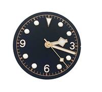WKWPYCYUH Quadrante for orologio da 31mm + mani con accessori for orologi da uomo luminosi verdi compatibili con DG 2813 / DG 3804 Movimenti in serie 8215 / 821A giapponesi Quadrante dell'orologio(Ros