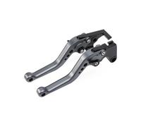 WKXTECZT Moto Maniglie Corte Regolabili Leve Freno Anteriori per Piaggio Nrg per Power DD per Medley 125 per Gilera per Runner 200 Leva Freno Frizione(Grigio)