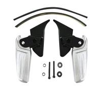 WKXTECZT Pedana poggiapiedi Moto per Piaggio per Vespa per Primavera per Primavera LX LXV 150 125 Pedali Pieghevoli per Moto Pedali Modificati per Moto(Argento Nero)