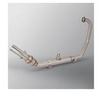 WKXTECZT Tubo Collegamento Anteriore Fuga Sistema Silenziatore Scarico Motociclo Connect 51mm per CFMoto NK250 250SR NK300 300SR Marmitta Scarico Motocicletta(B)