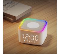 Wkzay White Noise Sound Machine: 30 suoni di sonno non-looping - volume e luminosità regolabili, timer di sonno, sveglia, design compatto, alimentato da USB
