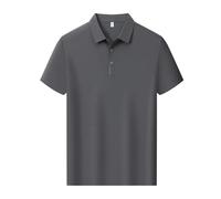 WKZSXXMJ Aggiungi il Tuo Testo Personalizzato Personalizzato Uomo Donna Polo in Rete Cool Fit Magliette Sportive Estive Leggere Ad Asciugatura Rapida a Maniche Corte(Grau,S)