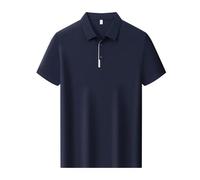 WKZSXXMJ Aggiungi il Tuo Testo Personalizzato Personalizzato Uomo Donna Polo in Rete Cool Fit Magliette Sportive Estive Leggere Ad Asciugatura Rapida a Maniche Corte(Blue,XXL)