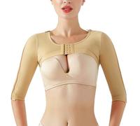 WKZSXXMJ Compressione del Braccio Zip Integrale Manica Modellatore per Braccia Post-chirurgico Lipo da Donna Chiusura Frontale Migliora la Postura e Leviga la Schiena Indumento(S)