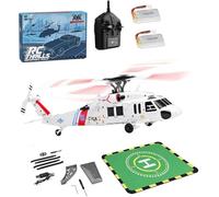 WL K270 UH-60L BlackHawkk RC elicottero con giroscopio a 6 assi, 2.4G 4CH elicottero telecomando con motore brushless, mantenimento barometrico dell'altitudine e posizionamento del flusso ottico (L/R