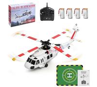 WL K270 UH-60L RC Helicopter, 2.4G 4CH 170-Class Flybarless Brushless Elicottero con posizionamento del flusso ottico, Tenuta di altitudine barometrica, L/R acceleratore regolabile, modello di