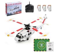 WL K270 UH-60L RC Helicopter, 2.4G 4CH 170-Class Flybarless Brushless Elicottero con posizionamento del flusso ottico, Tenuta di altitudine barometrica, L/R acceleratore regolabile, modello di