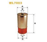 WL7003 WIX FILTERS Filtro olio per MERCEDES-BENZ