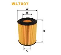 WL7007 FILTRO OLIO PER VW Passat Variant 35I 3A5 2.8 VR6 128 KW 174 CV