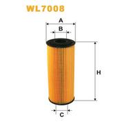 WL7008 FILTRO OLIO PER VW Caddy II CASS/LIM 9K9A 1.9 SDI 47 KW 64 CV