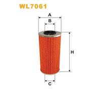 WL7061 FILTRO OLIO PER Mercedes Classe E T-Model S210 E 290 T Turbo D 95 KW 129