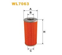 WL7063 FILTRO OLIO PER Alfa Romeo 1750-2000 105 1750 83 KW 113 CV