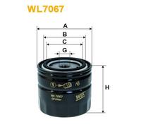 WL7067 FILTRO OLIO PER Lada 1200-1600 1.3 2106 49 KW 67 CV