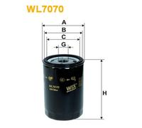 WL7070 FILTRO OLIO PER VW Derby 86 1.1 38 KW 52 CV