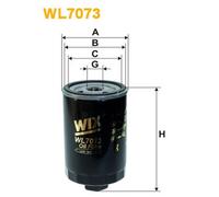 WL7073 FILTRO OLIO PER VW Polo Coup 80 86C 1.3 G40 85 KW 115 CV