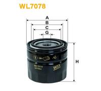 WL7078 FILTRO OLIO PER Ford Taunus 17M Coup 33F 1.8 60 KW 82 CV