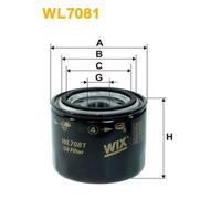WL7081 FILTRO OLIO PER Mitsubishi L300/Delica II Autobus L02P LO3P/G 1.8 4WD 60