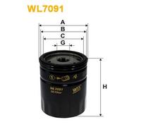 WL7091 FILTRO OLIO PER Fiat Palio Weekend 171 173 178 373 374 1.6 16V 76 KW 103
