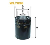 WL7096 FILTRO OLIO CAMBIO AUTO PER De Tomaso Pantera 5.8 228 KW 310 CV