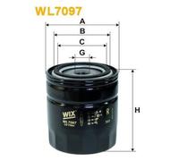 WL7097 FILTRO OLIO PER Glas V 8 3000 118 KW 160 CV