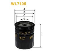 WL7105 FILTRO OLIO PER BMW 5 E12 520i 96 KW 131 CV