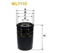 WL7110 FILTRO OLIO PER BMW 3 CABRIO E30 320i 95 KW 129 CV