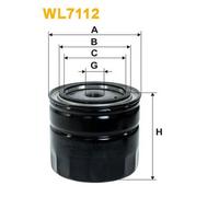 WL7112 FILTRO OLIO PER Opel Diplomat B 2.8 E 121 KW 165 CV
