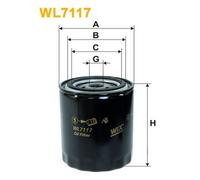 WL7117 WIX FILTERS Filtro olio per CARBODIES,FORD,GAZ,LAND ROVER,LDV,MORGAN,ROVE