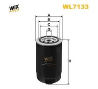 WL7133 FILTRO OLIO PER VW LT 40-55 I Furgonato 291-512 2.4 D 4WD 55 KW 75 CV
