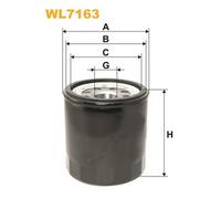 WL7163 FILTRO OLIO PER Mazda 323 C IV BG 1.7 D 41 KW 56 CV