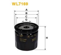 WL7169 FILTRO OLIO PER VW Polo Tre Volumi 9A2 9A4 9A6 9N2 1.6 Flex 76 KW 103 CV