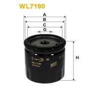WL7190 FILTRO OLIO PER Opel Astra G 2 VOL. CODA S. T98 2.0 16V OPC 118 KW 160 CV